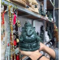 ราคา พระพิฆเนศองค์พระเป็นหยกเจไดต์ พม่า ฐานหินเขียวอินเดียหน้าตัก 5นิ้ว (20087806769)