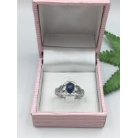 ราคา แหวนไพลิน พลอยแท้ เงินแท้ 925 เคลือบทองคำขาว (16852418683)