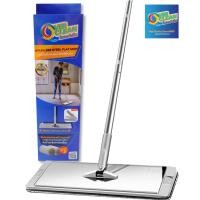 ราคา OVERCLEANชุดไม้ม็อบดันฝุ่นคุณภาพสูง สแตนเลสแท้ หัวม็อบกว้างพิเศษ 36 Cm (2591502231)