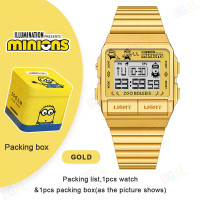 ราคา MINIONS ของแท้ 100 นาฬิกาข้อมือสำหรับเด็กเด็กผู้ชายพร้อมไฟพื้นหลังนาฬิกากันน้ำนาฬิกาดิจิตอลสำหรับเด็กผู้หญิงเด็กนาฬิกาข้อมือแฟชั่นป้องกันรอยขีดข่วนของขวัญวันเกิด 891 (19426524765)