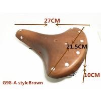 ราคา อานจักรยานเข้ารูปสไตล์วินเทจเรโทร G98เบาะหนังวัวแท้ทรงแฮนด์เมดรองเท้ากีฬาปั่นจักรยานเบาะนั่งจักรยาน (13795098425)