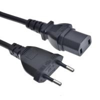 ราคา Universal 2Prong Male Plug To IEC320 C17 Female Adapter AC Power Cord For PS4 Pro EU US Standard Power Supply Charging Cable (20756204529)