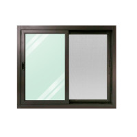 ราคา Global House WELLINGTAN หน้าต่างอะลูมิเนียม บานเลื่อน SS BGW1210 2P 120x100ซม สีดำ พร้อมมุ้ง รับประกันของเเท้ (17080536066)