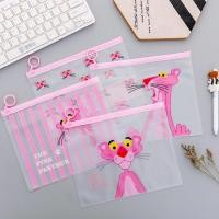 ราคา กระเป๋าซิปลอค ลายเสือชมพู พิงแพนเธอร์ pink panther ขนาด A5 กระเป๋าดินสอ ใส่เครื่องเขียน กระเป๋าซิปล็อค กันน้ำ มีหูกลม BY muisungshop (20231836994)