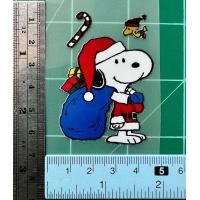 ราคา ตัวรีดการ์ตูนChristmas Snoopy สติกเกอร์รีดติดเสื้อ (17031456602)