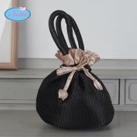 ราคา Nantita นันทิตา กระเป๋าผ้านันทิตา กระเป๋าถือผ้าอัดพลีท BP152 กระเป๋าผ้าลดราคา (19490202223)