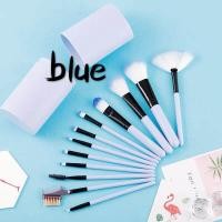 ราคา Makeup Brushes Sets korea new ชุดแปรงแต่งหน้า brush set พร้อมกระบอกแปรง set 12 ชิ้น คละสี มีเก็บเงินปลายทาง (702052742)