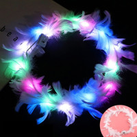 ราคา พร้อมส่ง มงกุฎขนนก มงกุฎขนนกมีไฟ มงกุฎคาดศีรษะ ที่คาดผมมีไฟ เพื่อน เจ้าสาว งานปัจฉิม แฟนซี มงกุฎปัจฉิม มงกุฎแฟนซี (16277516969)