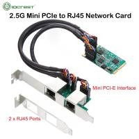 ราคา Iocrest การ์ดพีซีขนาดเล็ก2 5กรัมต่อ RJ45การ์ดเน็ตเวิร์คสองพอร์ต2500Mbps Mini PCI Express NIC การ์ด LAN สำหรับ Realtek ชิปเซ็ต8125B (21170322640)