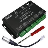 ราคา 12 Channel DMX Decoder RGB LED Controller 60A PWM DMX512 Dimmer Driver for RGB LED Strip and LED Module Light DC12V 24V (14732743800)