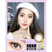 ราคา เลนส์แฟชั่นขนาดกลางลาย Xoxo สีน้ำตาลและสีเทา (12088884894)