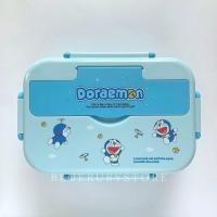 ราคา พร้อมส่ง กล่องข้าวลายการ์ตูน 3ช่อง พร้อมช้อนตะเกียบสแตนเลส ปิ่นโตพกพา คิตตี้ โดเรม่อน Lunch Box Bluerubystore (19616078170)