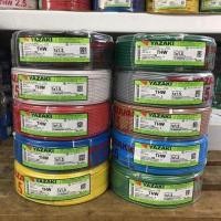 ราคา สายไฟ ตัดแบ่ง 1 เมตร THW 1 5 2 5 4 6 10 sq mm ยาซากิ YAZAKI สายแข็ง แกนเดียว ทองแดง มี 10 สี (17495684542)