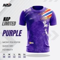 ราคา NAP Limited2 เสื้อกีฬาสีม่วง คอกลม แขนสั้น พิมพ์SUB สีสวยสดใส ไม่ซีด ไม่ย้วย ไม่ต้องรีดดดด (20485344930)