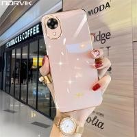 ราคา NORVIK ใหม่เคสใส่โทรศัพท์ชุบหรูหราสำหรับ OPPO A17k เลนส์กล้องเคสมือถือสีแมทกันกระแทกรวมทุกอย่างฝาหลัง N1 D3 (21054874146)