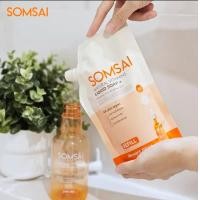 ราคา สบู่ส้มใสรีฟิล แบบเติม SOMSAI NATURAL VITAMIN LIQUID SOAP REFILL (21258483351)