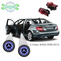ราคา 2 ชิ้น ไฟต้อนรับประตู LED สำหรับ Mercedes Benz C Class W204 โคมไฟภายในรถ ไฟเปลี่ยนรถเดิม ติดตั้งแบบไม่ทำลาย ไฟโปรเจคเตอร์โลโก้เลเซอร์ (7792198422)