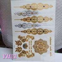 ราคา พร้อมส่ง แทททูสีทอง แทททูทอง แทททูติดตัว แทททูติดตัว (19604611581)
