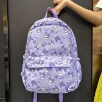 ราคา กระเป๋าเป้สะพายหลังนักเรียน Kuromi น่ารัก Sanrio Hello Kitty เมโลดี้ถุงความจุสูงโรงเรียนอนุบาลกระเป๋าของขวัญ (20397059680)