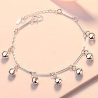 ราคา A HELLO GIRL ญี่ปุ่นและเกาหลีใต้แนวโน้มใหม่ป่าเงินชุบดอกไม้ปลาโลมามุกสร้อยข้อมือสองชั้นเครื่องประดับแฟชั่น (9966448926)