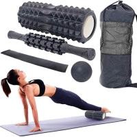 ราคา Winmax Fitness Pilates Foam Roller Blocks Suit Yoga Column Massage Relax Ball Yoga Stick for Back Waist Arm Leg Foot Massage Trainer เครื่องออกกำลังกาย (19757859436)