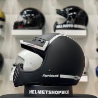 ราคา หมวกกันน๊อคเต็มใบคลาสสิค BELL MOTO 3 FH OLD ROAD MATTE GLOSS BLACK WHITE (19395584944)