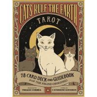 ราคา ไพ่แท้ Cats Rule the Earth Tarot 78 Card Deck and Guidebook Catherine Davidson ทาโรต์ ออราเคิล ยิปซี ทาโร่ oracle (19364064184)