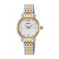 ราคา Karnvera Shop นาฬิกาข้อมือผู้หญิง Seiko Quartz SRZ522P1 Analog Womens Watch (7780389932)