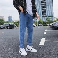 ราคา กางเกงยีนส์ผู้ชายแฟชั่นผู้ชายกางเกงยีนส์กางเกงยีนส์ตรงสไตล์เกาหลีหลวมเด็กกางเกงยีนส์สบายJeans กางเกงยีนส์ชายฟอกนิ่มขากระบอกผ้าไม่ยืดไซส์เล็กไซส์ใหญ่ (4920872245)