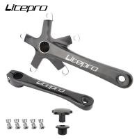 ราคา Litepro 130BCD 53 39T ข้อเหวี่ยงจักรยานเสือหมอบห่วงโซ่อลูมิเนียมอัลลอยด์ CNC 9 10 11ความเร็วจักรยานพับได้โซ่คู่จานหน้า Litepro (11805771955)
