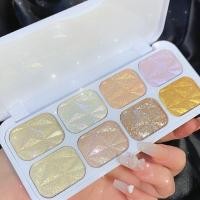 ราคา พาเล็ทปัดแก้มไฮไลท์แวววาวคอนทัวร์ใบหน้า8สีสำหรับแต่งหน้าบอดี้ผงระยิบระยับกระจ่างใสไฮไลท์เครื่องสำอาง (19241975503)