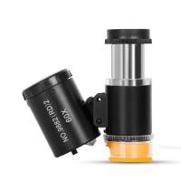 ราคา TZAG Store แว่นขยายหลอดไฟยูวีไฟ Led แว่นขยายพกพา60xกล้องจุลทรรศน์ระบุโบราณ (19277240620)