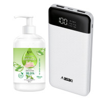 ราคา ส่งฟรี Asaki POWERBANK เพาเวอร์แบงค์ เเบตพกพา แบตเตอรี่สำรอง ความจุ 10000 mAh มี มอก จอ LED แสดงปริมาณแบต USB 2 ช่อง รุ่น A B3551 ของแท้ รับประกัน 1 ปี (17324248389)