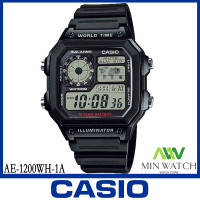 ราคา นาฬิกาลำลอง นาฬิกาผู้ชาย CASIO รุ่น AE 1200WH 1A สายเรซิ่น สีดำ ของแท้100 ประกันศูนย์เซ็นทรัลCMG 1 ปี จากร้าน MIN WATCH (637996471)