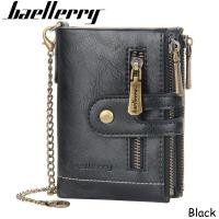 ราคา Baellerry กระเป๋าสตางค์2022กระเป๋าหนังหรูหราแท้ผู้ชายใหม่กระเป๋าสตางค์แบบสั้นมีซิปกระเป๋าเก็บบัตร Dompet Koin สายโซ่สำหรับผู้ชาย (17097942255)