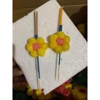 ราคา ชุดธูปเทียนลอยกระทง ลายดอกไม้ งานฝีมือทำจากอาหารปลา (20936464389)