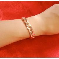 ราคา สร้อยข้อมือนาค สร้อยข้อมือโรสโกลด์ เลสข้อมือนาค (12544363595)