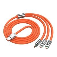 ราคา สายชาร์จ type c ชาร์จเร็ว micro usb สายชาร์จเร็ว แท้ สายชาจ typ c หัวชาร์จ หัวชาร์จเร็ว 3 หัว 6A Super Fast Charge 3 in1 cable ชาร์จเร็วมาก (20974436215)