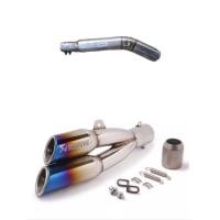 ราคา สลิปออน CBR150R พร้อมปลายท่อแฝด อุปกรณ์พร้อมติดตั้ง (21197187768)