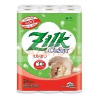 ราคา ซิลค์ จัมโบ้ กระดาษชำระ แพ็ค 24 ม้วน Zilk Jumbo Toilet Paper x 24 Rolls (16431837649)