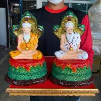 ราคา ฤาษีนาคราช ฤาษีภู่ชงค์ กว้าง6นิ้ว สูง9นิ้ว (19385222566)