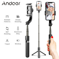 ราคา Andoer 3ใน1กล่องใส่โทรศัพท์ Stabilizer Selfie ขาตั้งแบบสามขา86ซม 5 ส่วนเลนส์ติดกล้องโทรศัพท์มือถือ Clamp โทรศัพท์สมาร์ทหมุนได้ใช้งานร่วมกับ iPhone Samsung HUAWEI สมาร์ทโฟน (9745251094)