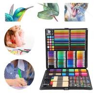 ราคา jiangqushuangyangde 258 PCSพาเลทชุดระบายสี พาเลทชุดระบายสี เซ็ทใหญ่ ชุดกล่องสี รวมสีไม้ สีเทียน สีน้ำ ปากกา (20352801649)
