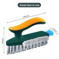 ราคา 4 In 1 floor brush Bathroom Kitchen Cleaning Brush Corner Scrubber Washing Windows Crevice Scrubber (20613756716)