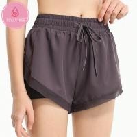 ราคา กลับข้ามโยคะกางเกงขาสั้นออกกำลังกายผู้หญิงขนาดพิเศษเอวสูงกีฬากางเกงขาสั้นออกกำลังกาย Breathable ออกกำลังกายกางเกงขาสั้นสำหรับเต้น (11171322787)