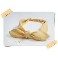 ราคา ผ้าคาดผมแบบผูกโบ ผ้าคอตตอน สีพื้น2 ฟ้า เหลือง ชมพู เขียว แดง ที่คาดผม แฮนด์เมด Solid color cotton Headbands (2856574767)
