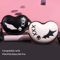 ราคา Geekshare เคสพกพาลายหัวกะโหลกรูปหัวใจสำหรับ Playstation 5 PS4 SWITCH Pro และ Xbox Controller กระเป๋าจอยควบคุมเกมพร้อมสายคล้อง (21170556765)
