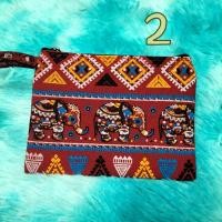 ราคา กระเป๋าใส่เหรียญ กระเป๋าสตางค์ กระเป๋าผ้า งานผ้าฝ้ายพิมพ์ลาย งานซิปบน มีสายคล้องผ้า (17257737902)