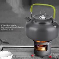 ราคา กาต้มน้ำแบบพกพา 800ML หม้อกาแฟแบบพกพากลางแจ้ง Camping กาต้มน้ำเดินป่าปิกนิก BBQ Teapot Camping Teapot (20228195322)