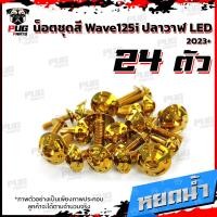 ราคา น็อตชุดสีเวฟ125i ปลาวาฬ LED 2023 1ชุด 24 น๊อตชุดสีWave125i ปลาวาฬLED น็อตเฟรมเวฟ125i น็อตเวฟ125i ปลาวาฬ2023 น็อตสแตนเลส (17059755769)
